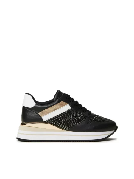 Sneakersy Twinset z kamieniami do biegania czarne