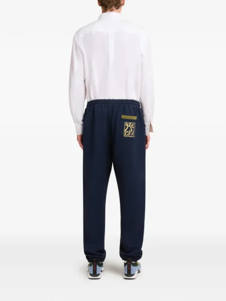 Pantaloni Marni cu imagine albastru