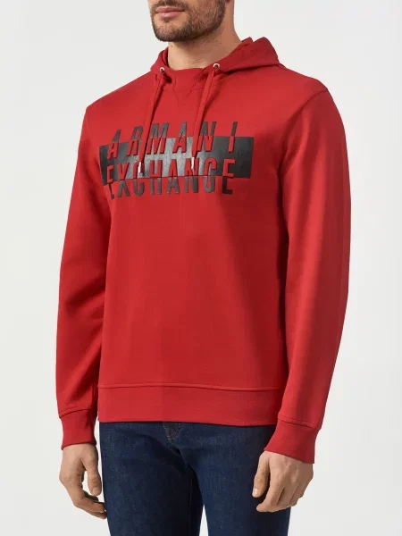 Толстовка Armani Exchange червона