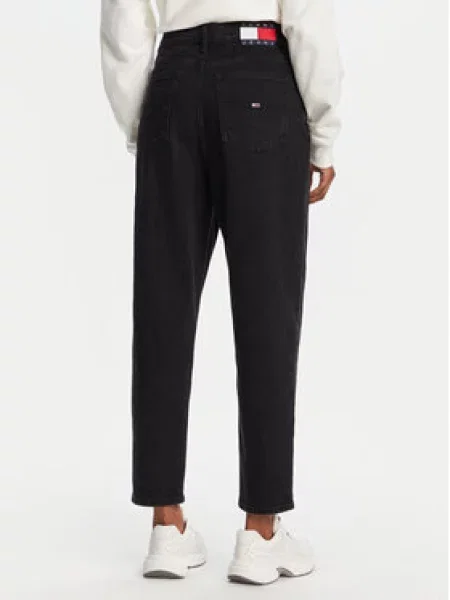 Tommy Jeans Jeans hlače Mom Fit črna