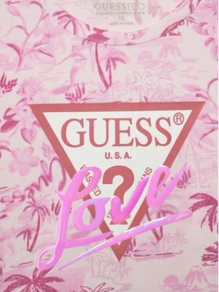 Dětské tričko Guess růžové