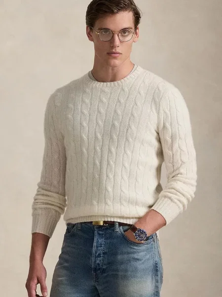 Polo Ralph Lauren pulover de casmir bej