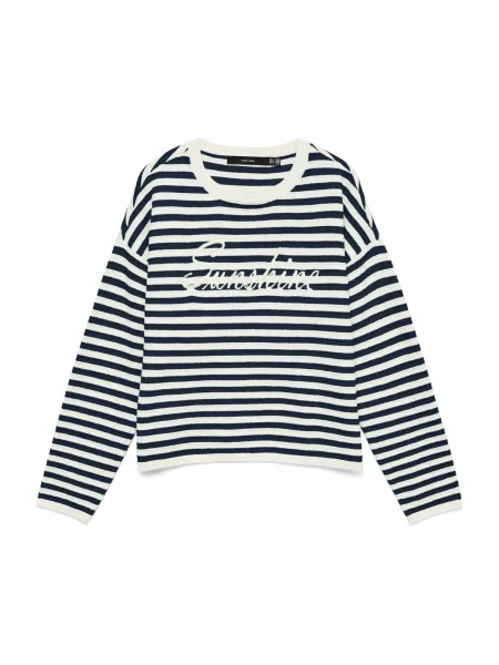 VERO MODA Svetr VMAPPLE béžová černá