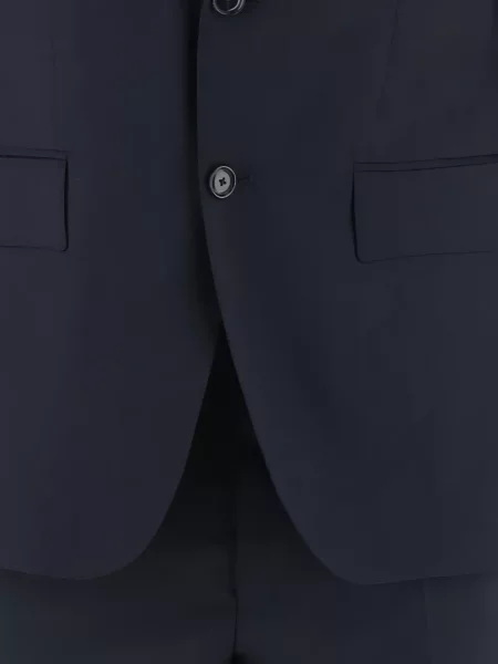 Costum Boss de lână albastru