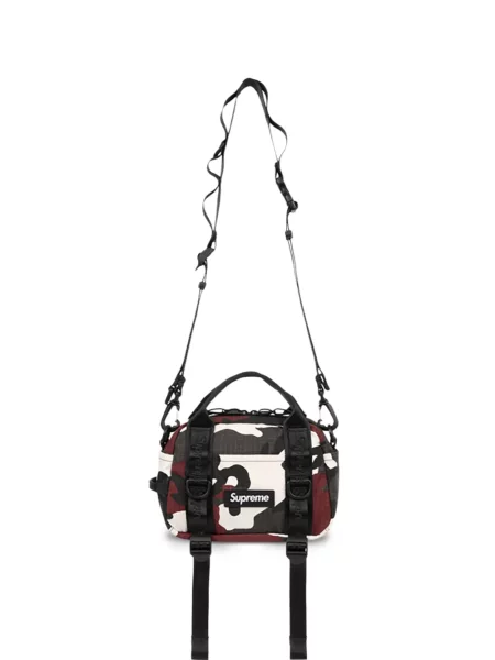 Geantă Supreme cu imagine cu model camuflaj negru
