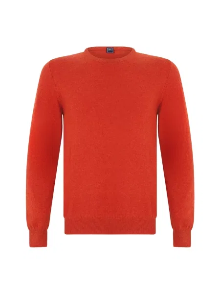 Sweter Fedeli z kaszmiru czerwony