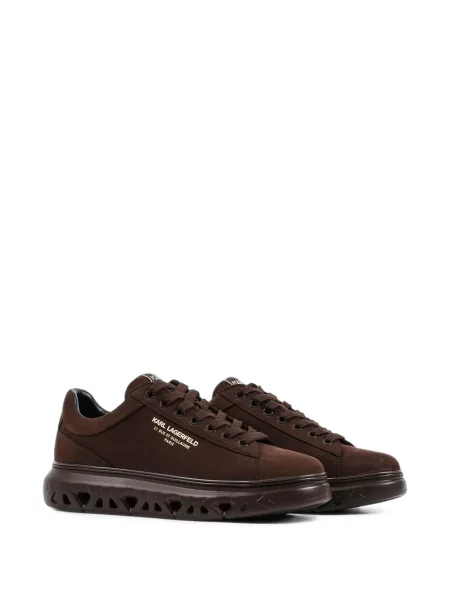 Sneakerși Karl Lagerfeld cu imagine chunky maro
