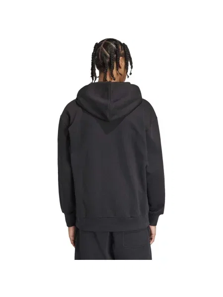 Geacă Adidas din fleece negru