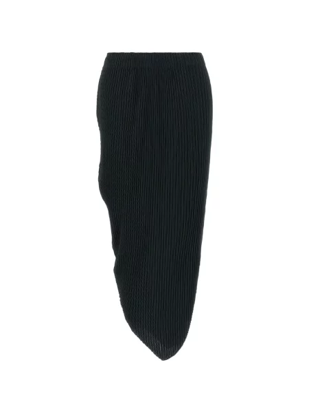 Fustă midi Issey Miyake asimetrică albastru