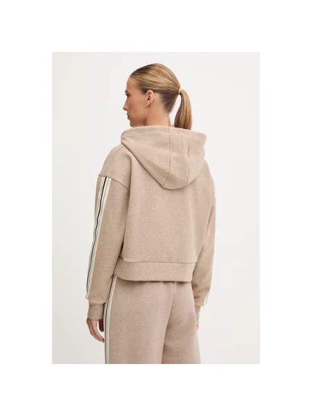 Bluza z kapturem Guess z kapturem beżowa