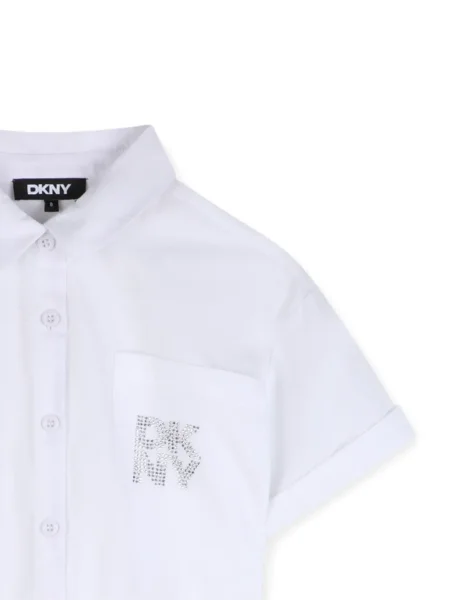 Sukienka koszulowa dziecięca Dkny biała