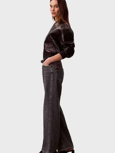 Джинсы Calvin Klein Jeans с камнями серые