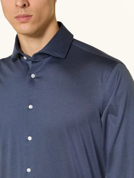 Seidensticker Košile Z Džersejového Úpletu Shaped Fit tmavě modrá