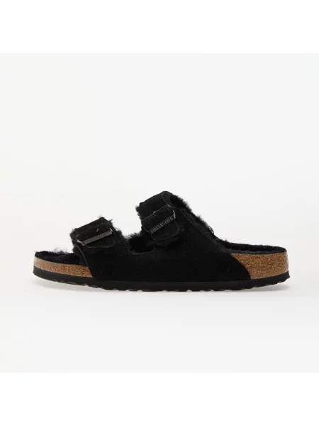 Semišové sandály Birkenstock černé