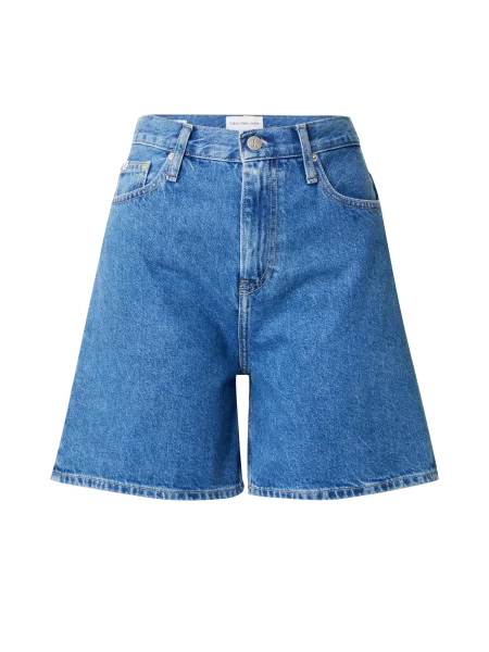 Kratek kratke jeans hlače Calvin Klein Jeans modra