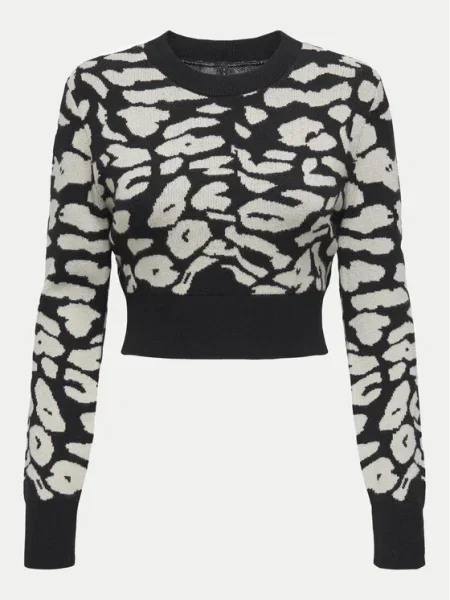 ONLY Пуловер Lima Cropped Fit черен
