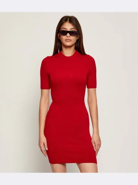 HUGO Rochie tricotată Sbloggy roșu