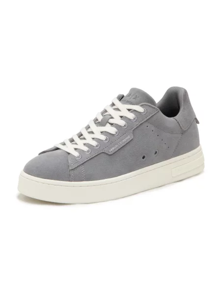 Sneakersy Armani skórzane szare