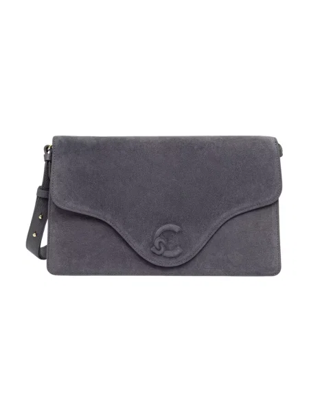 Coccinelle torebka shopper skórzana szara