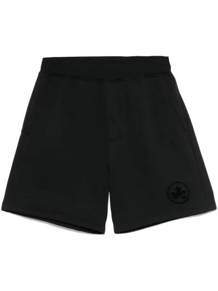 Pantaloni scurți Dsquared2 cu autograf negru