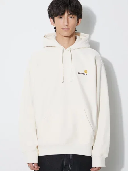 Geacă Carhartt Wip cu glugă bej