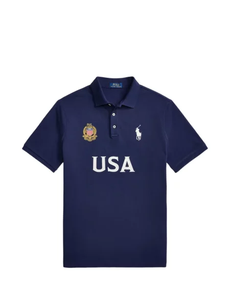 Τέντωμα καρό κιλότα Polo Ralph Lauren με κέντημα πράσινο