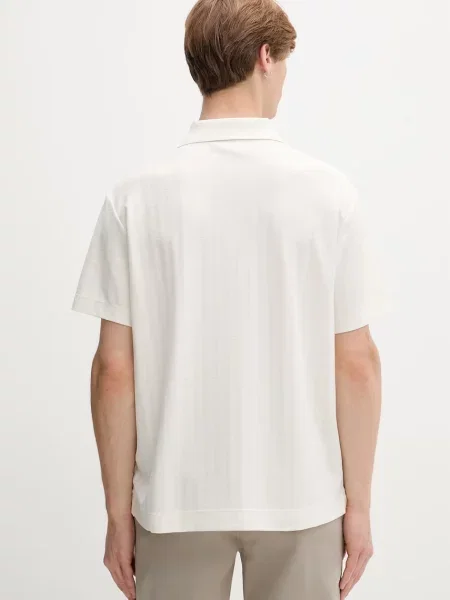 Calvin Klein póló férfi pamuttal bézs