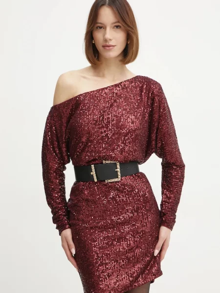 Сукня Marciano Guess GABBIE mini пряма бордовий