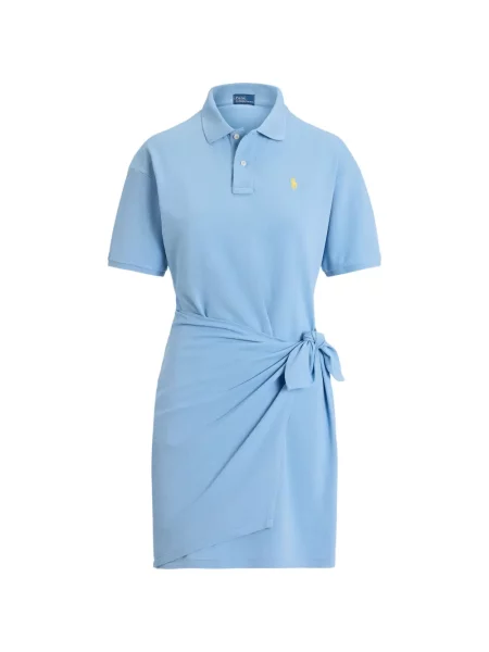 Matlasat sneakerși Polo Ralph Lauren cu autograf de catifea cord albastru
