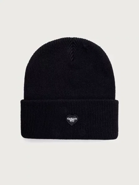 Carhartt WIP Small Heart Beanie căciulă din pentru bărbați negru