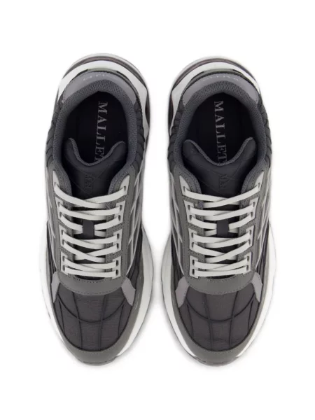 Sneakerși Mallet plasă gri