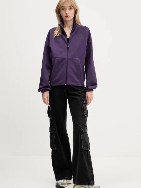 Кофта adidas adidas x Z.N.E з принтом фіолетовий