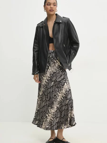 Юбка макси Answear Lab клеш серая