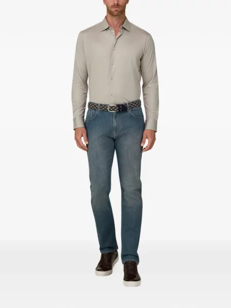 Tricou polo Boggi Milano de mătase