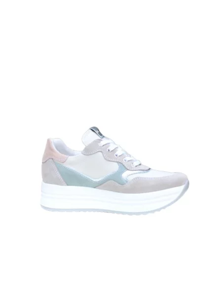Sneakersy Nerogiardini skórzane na platformie