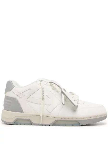 Sneakerși Off-white din piele business
