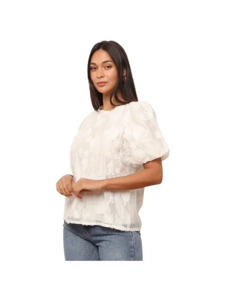 Top La Modeuse alb