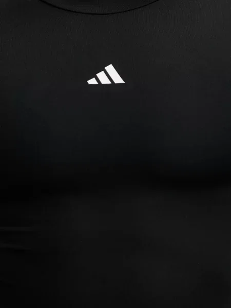 Однотонная футболка Adidas Performance черная