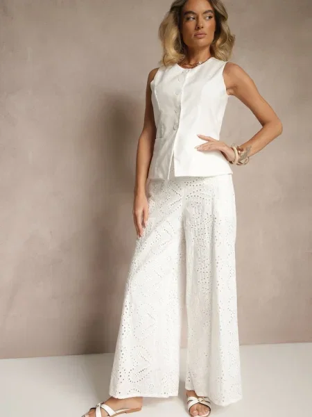 Pantaloni Evinassa Albi alb