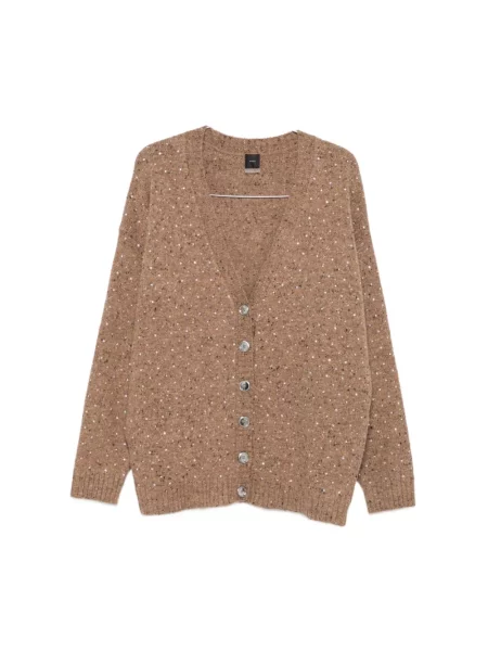 Sweter Pinko brązowy