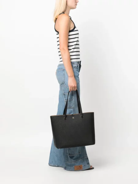 Didelis rankinė Lauren Ralph Lauren juoda
