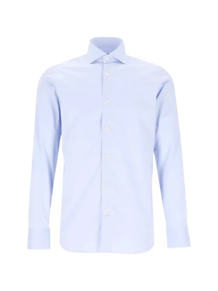 Cămașă Al Duca D’aosta 1902 din țesătură twill albastru