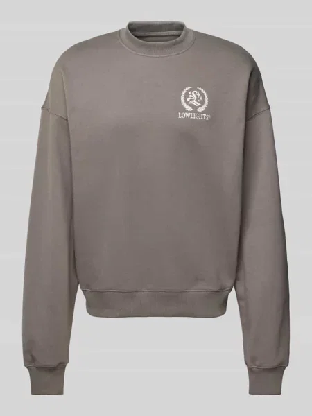 Bluza o kroju oversized z wyhaftowanym logo model ‘Cesar’ Low Lights Studios