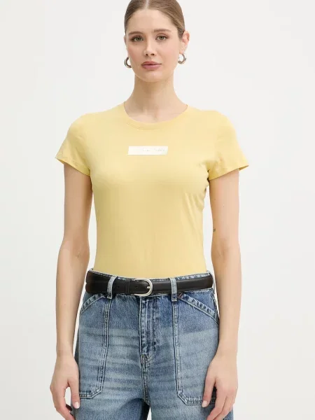 Armani Exchange tričko žluté