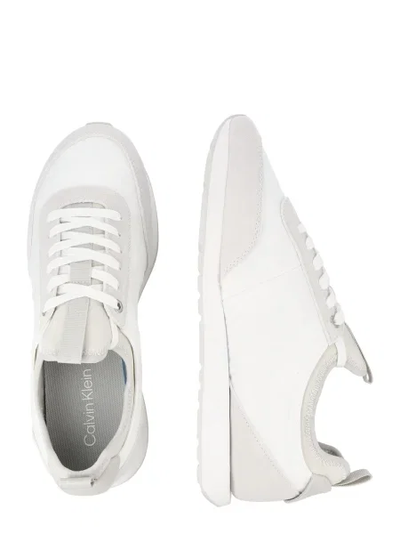 Sneakerși Calvin Klein din piele retro alb