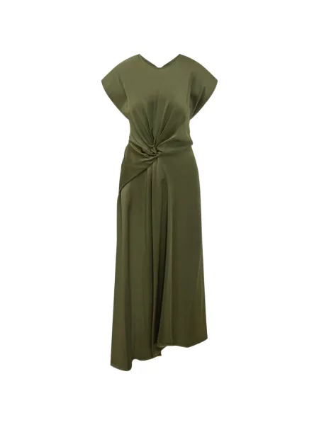 Rochie midi Victoria Beckham verde