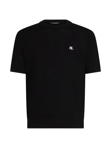Karl Lagerfeld Pulover negru alb