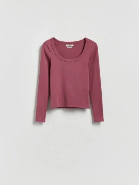 Reserved longsleeve jasnofioletowy