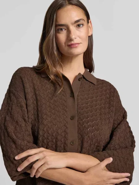 Bluzka z dzianiny z rękaw o dł. i listwa guzikowa model LOYSIA' Drykorn