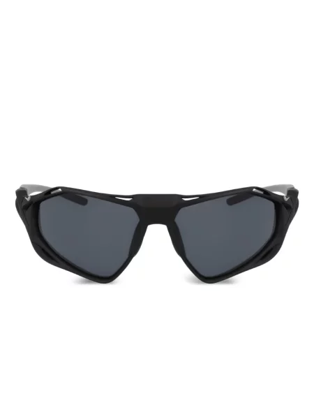 Ochelari de soare Nike cu chihlimbar cu imprimeu geometric albastru